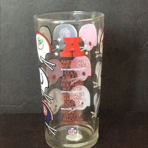 Vintage American League NFL teams glass￼